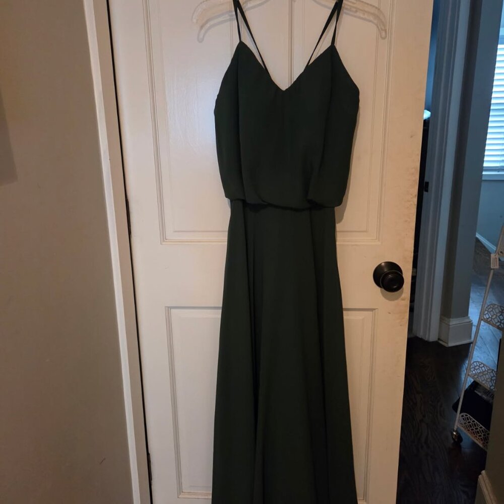 Long Spaghetti Straps Prom Dress Chiffon Dresses